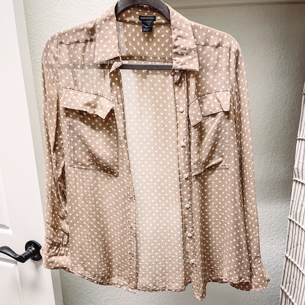 Club Monaco Button Up Blouse